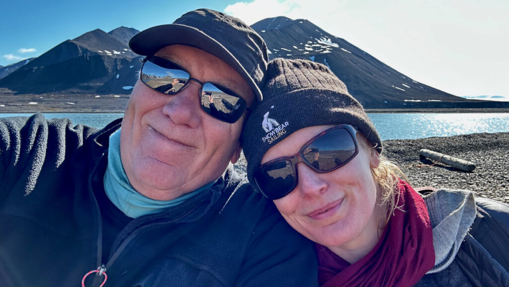 Picture of Sarah and Steve at Hamiltonfjord