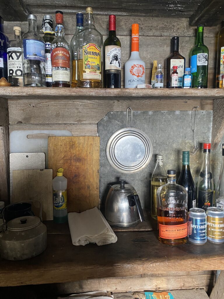 The alcohol in the Texas bar hut