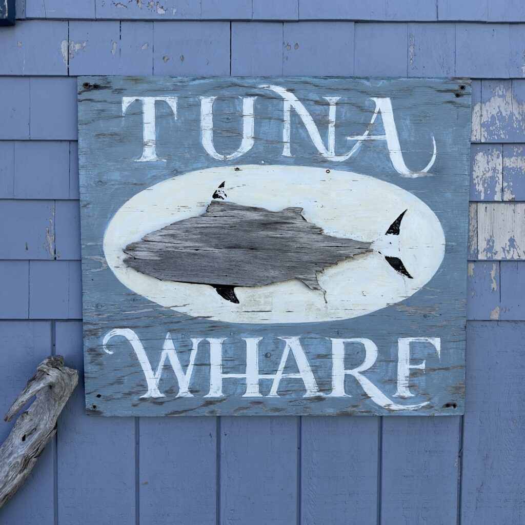 Wooden Tuna sign