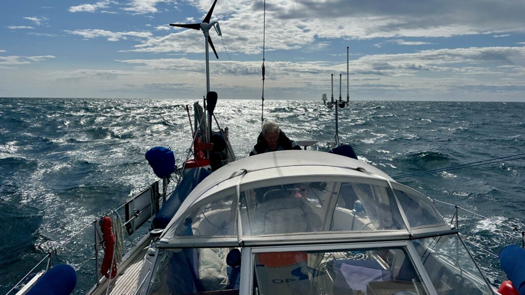 Steve at the helm