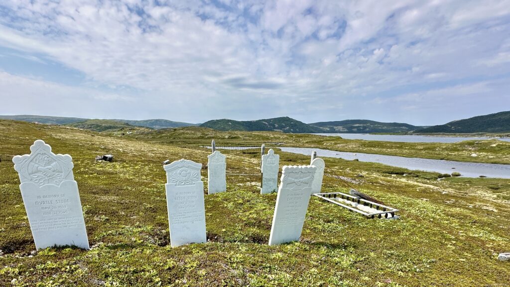 Graveyard in Henley Harbour