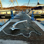 New anchor llying on the deck