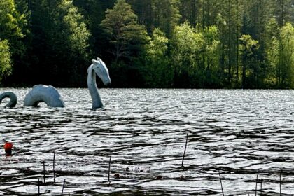 Picture of Nessie in a lake