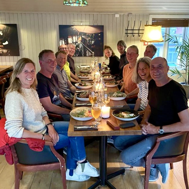 Dinner with the other sailors at tromsø