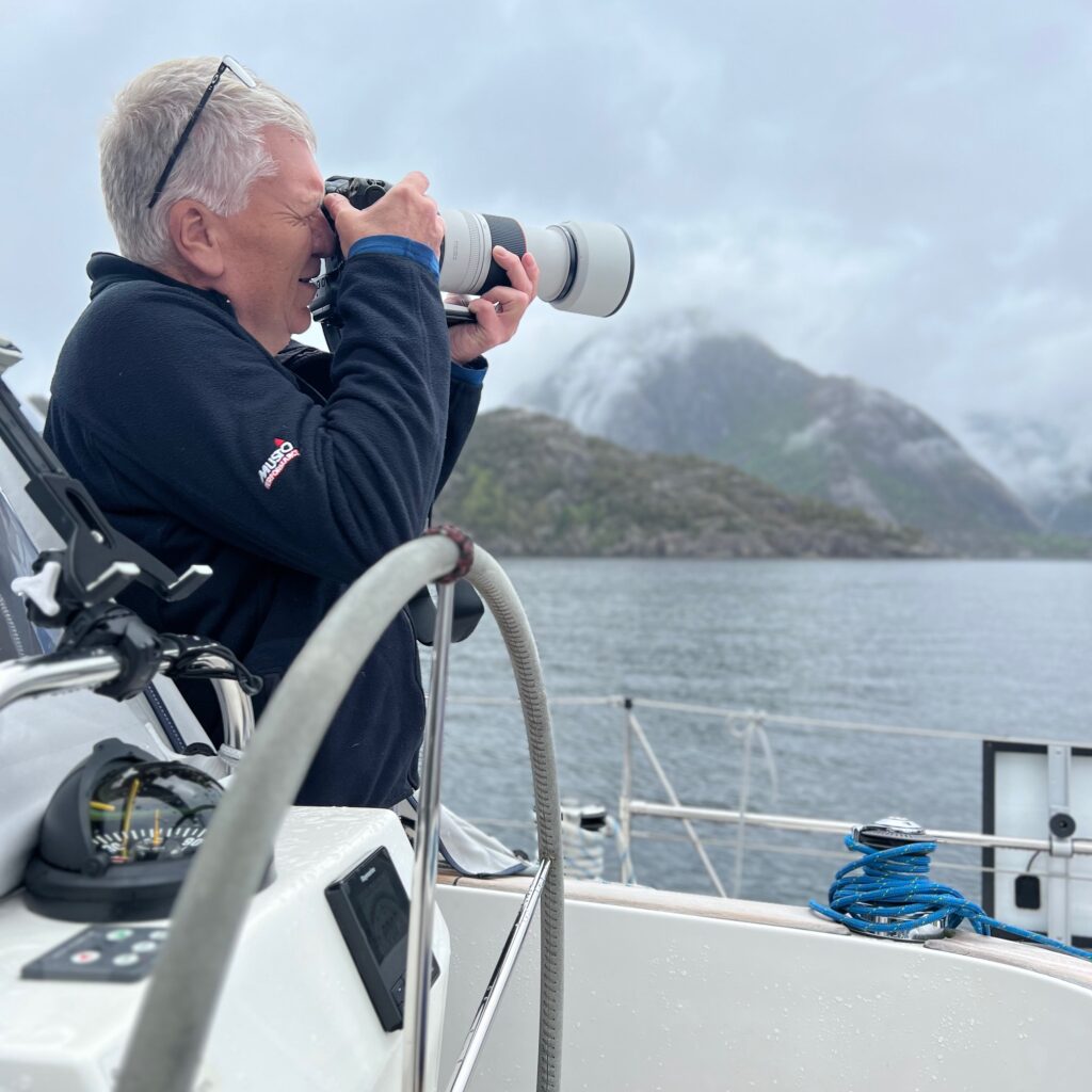 Steve photographing the nature