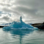 Picture of glacier ice in the water