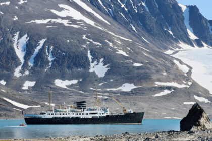 Cruise ship at Trinity harbour