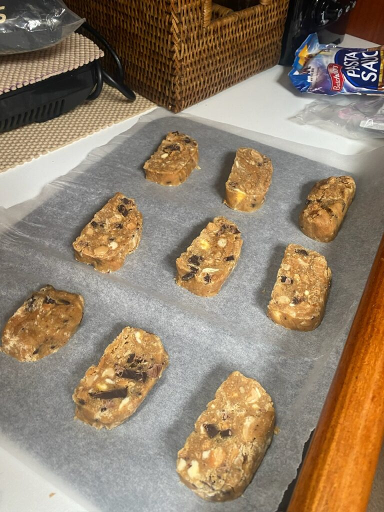 Pictures of the cookies before they are baked