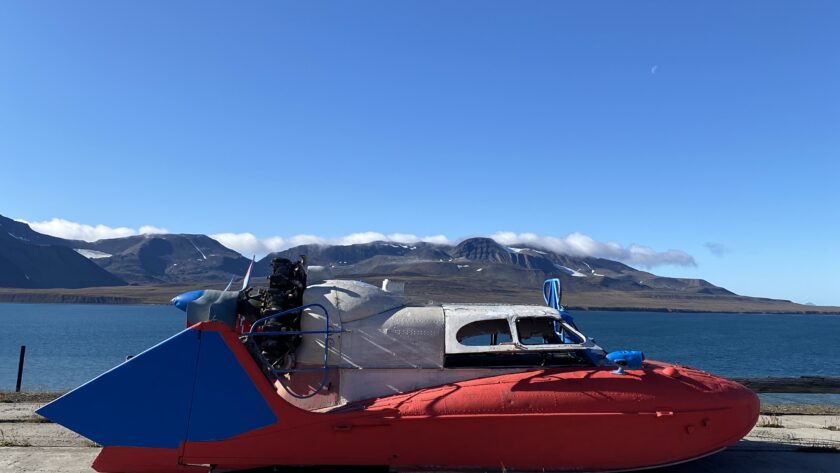 Futuristic looking boat