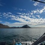 Sailing at Mariannesund in Svalbard
