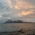 Last view of Svalbard when sailing to Norway