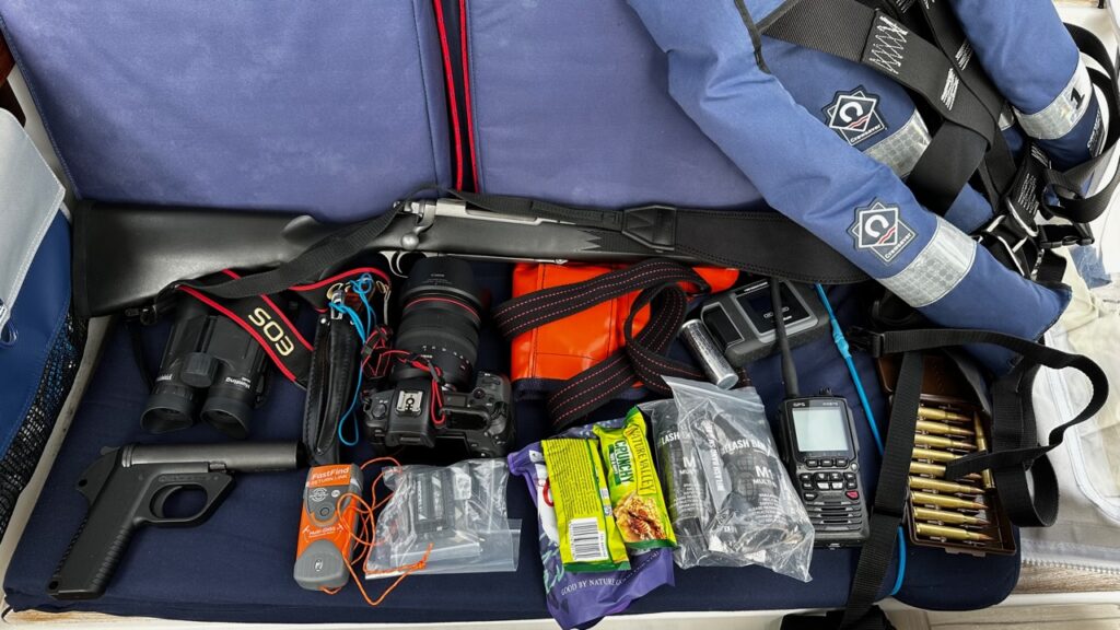 Picture of the safety gear from Svalbard