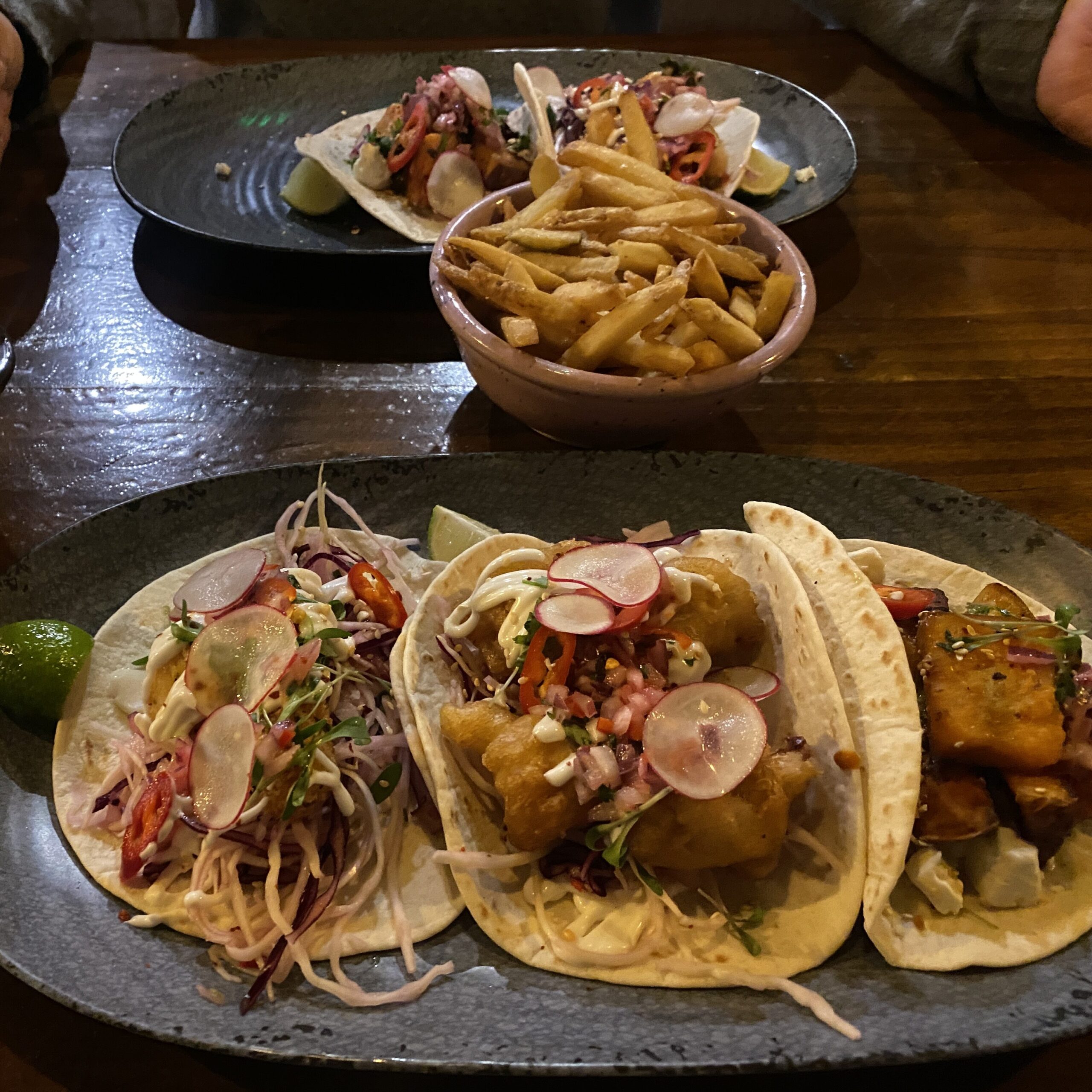 Tacos at Pike and pommes