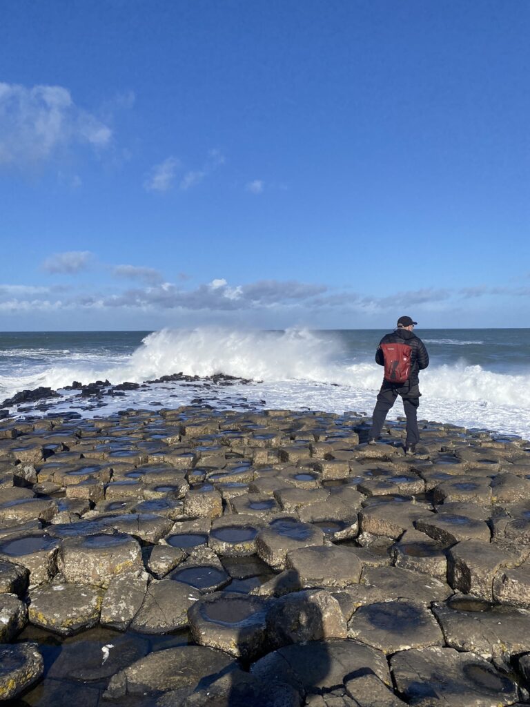 Steve at the Giant's causeway