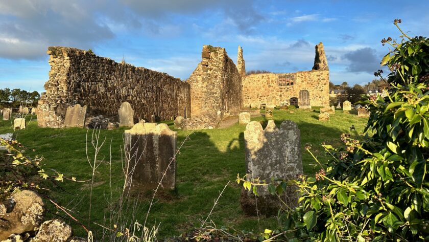 The old friary in the afternoon sun