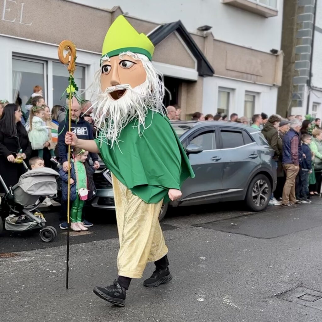 Man dressed as st. Patrick