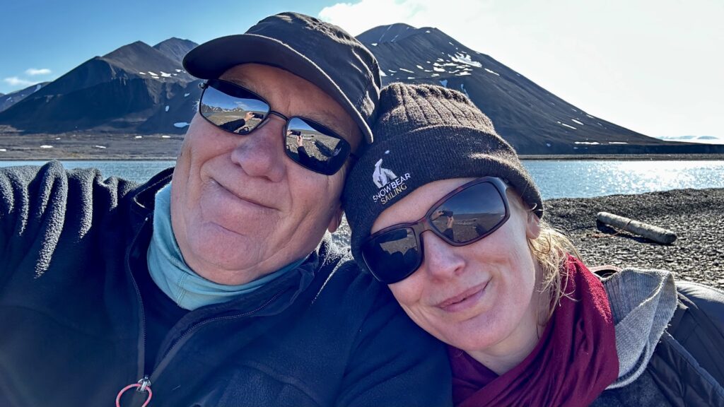 Sarah and Steve in Svalbard