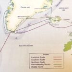 picture of the Viking sailing Routes across the Atlantic