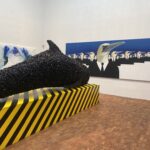 Plastic whale at national gallery