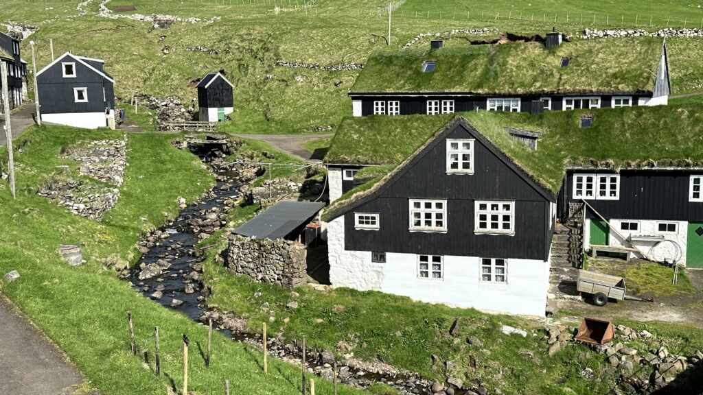 Old houses in Mykines