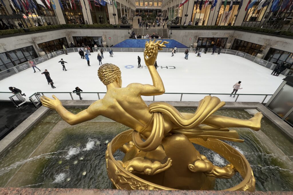Ice skating people